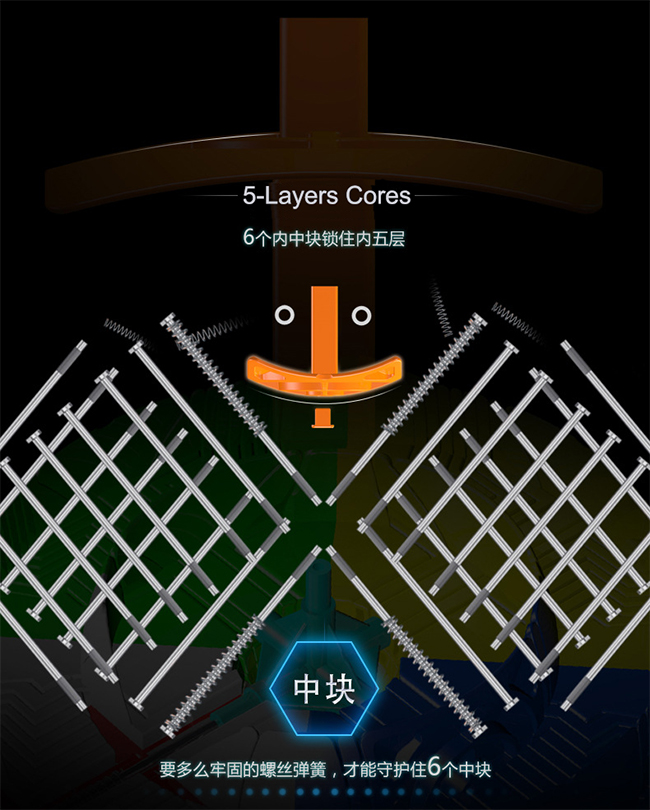 YuXin HuangLong 17x17x17 Stickerless Magic Cube